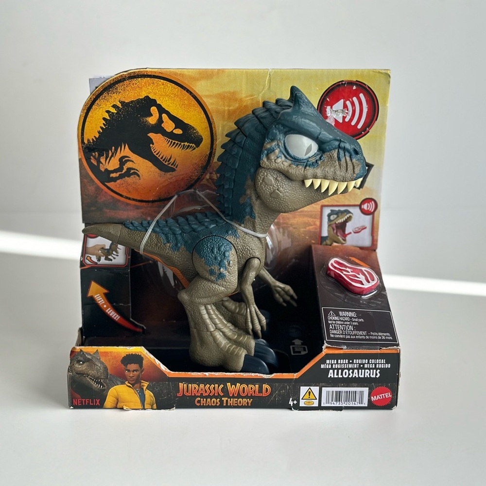 Jurassic World Chaos Theory Mega Roar Sound Allosaurus Action Figure